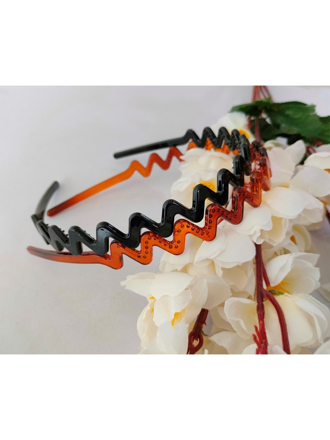 

ANNA CREATIONS Women Brown & Black Set of 2 Hairband