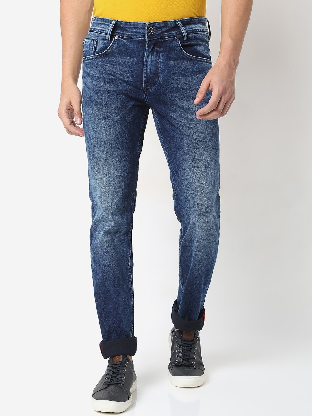

Mufti Men Dark Blue Slim Fit Light Fade Stretchable Jeans