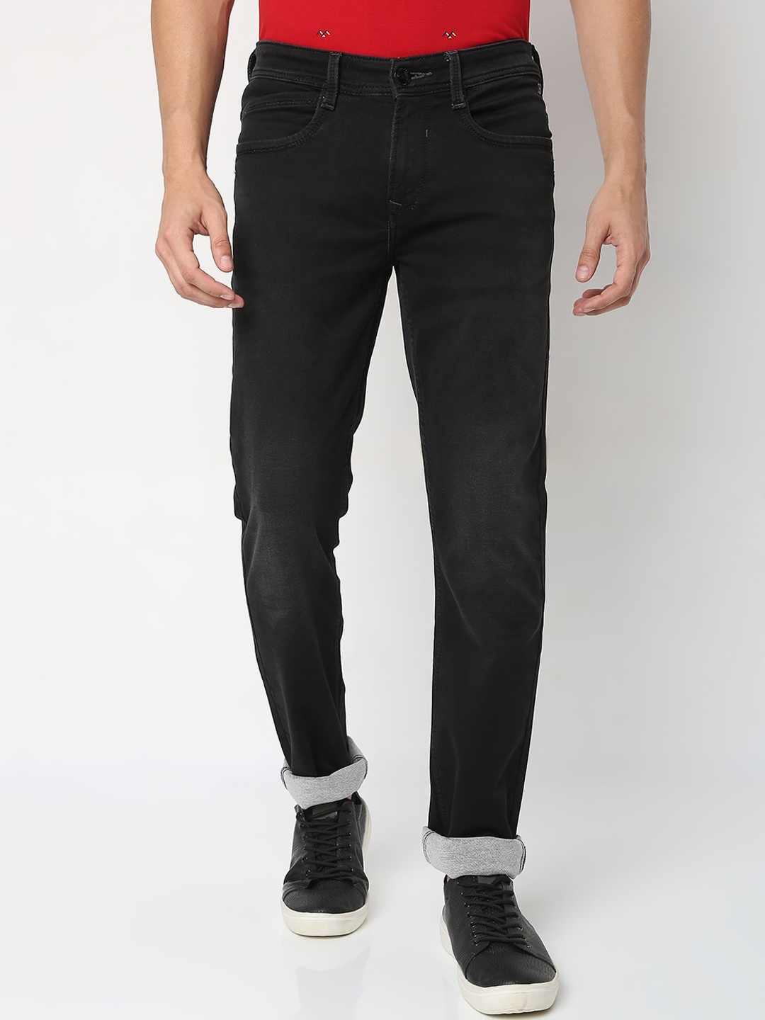 

Mufti Men Carbon Black Narrow Fit Stretchable Jeans