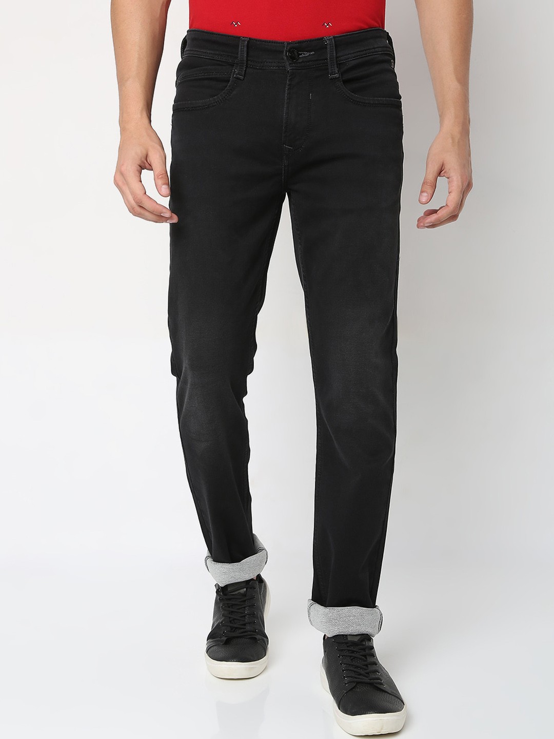 

Mufti Men Black Stretchable Jeans