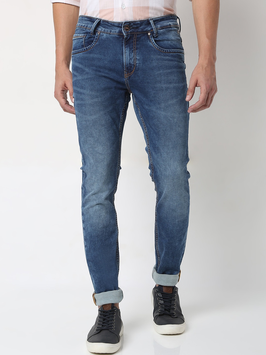 

Mufti Men Blue Skinny Fit Light Fade Stretchable Jeans