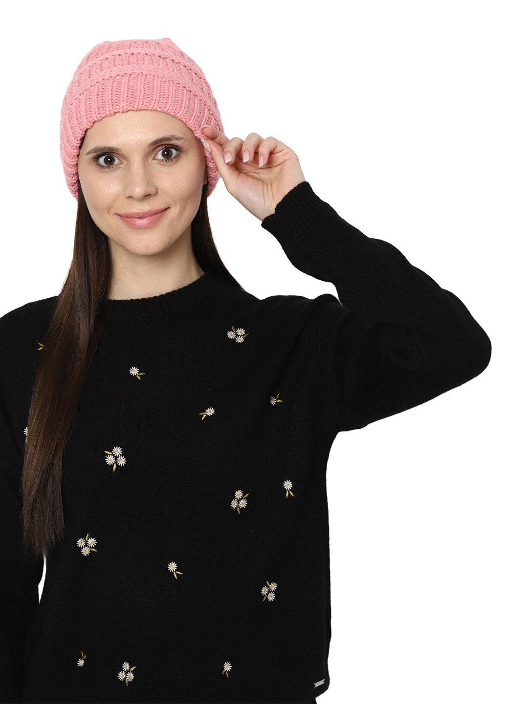 

FOREVER 21 Women Pink Beanie
