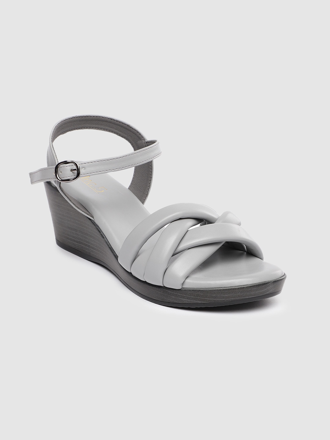 

Inc 5 Women Grey Wedge Sandals