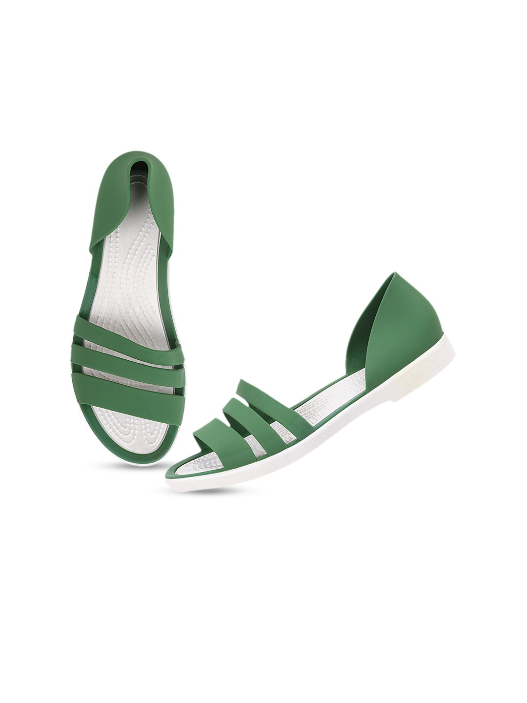 

Try Me Women Green Solid Slip-Ons