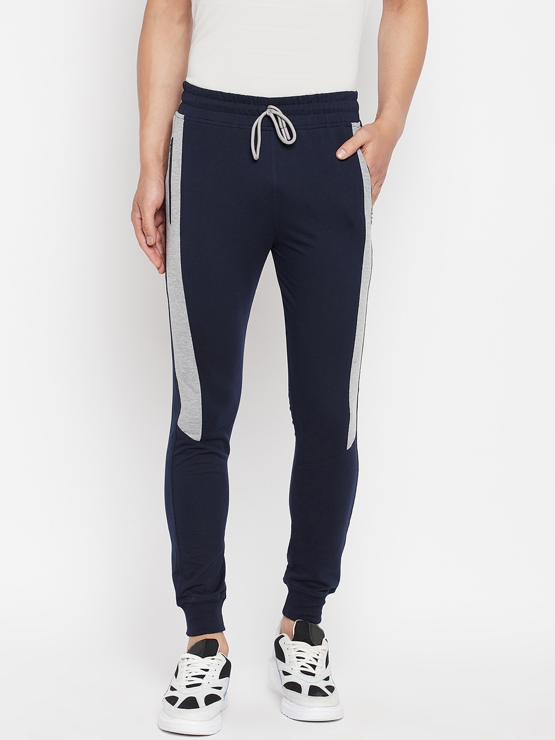 

FirstKrush Men Navy Blue Solid Track Pants