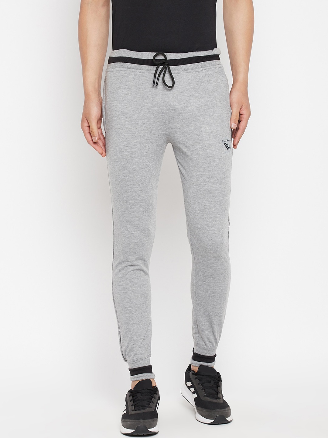 

FirstKrush Men Grey Solid Cotton Joggers