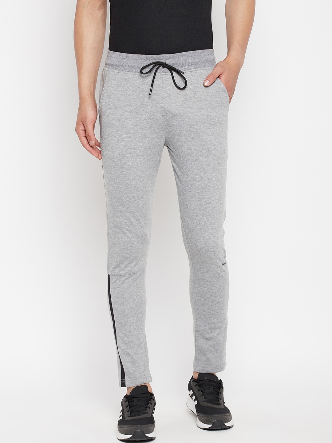 

FirstKrush Men Grey Solid Cotton Track Pants