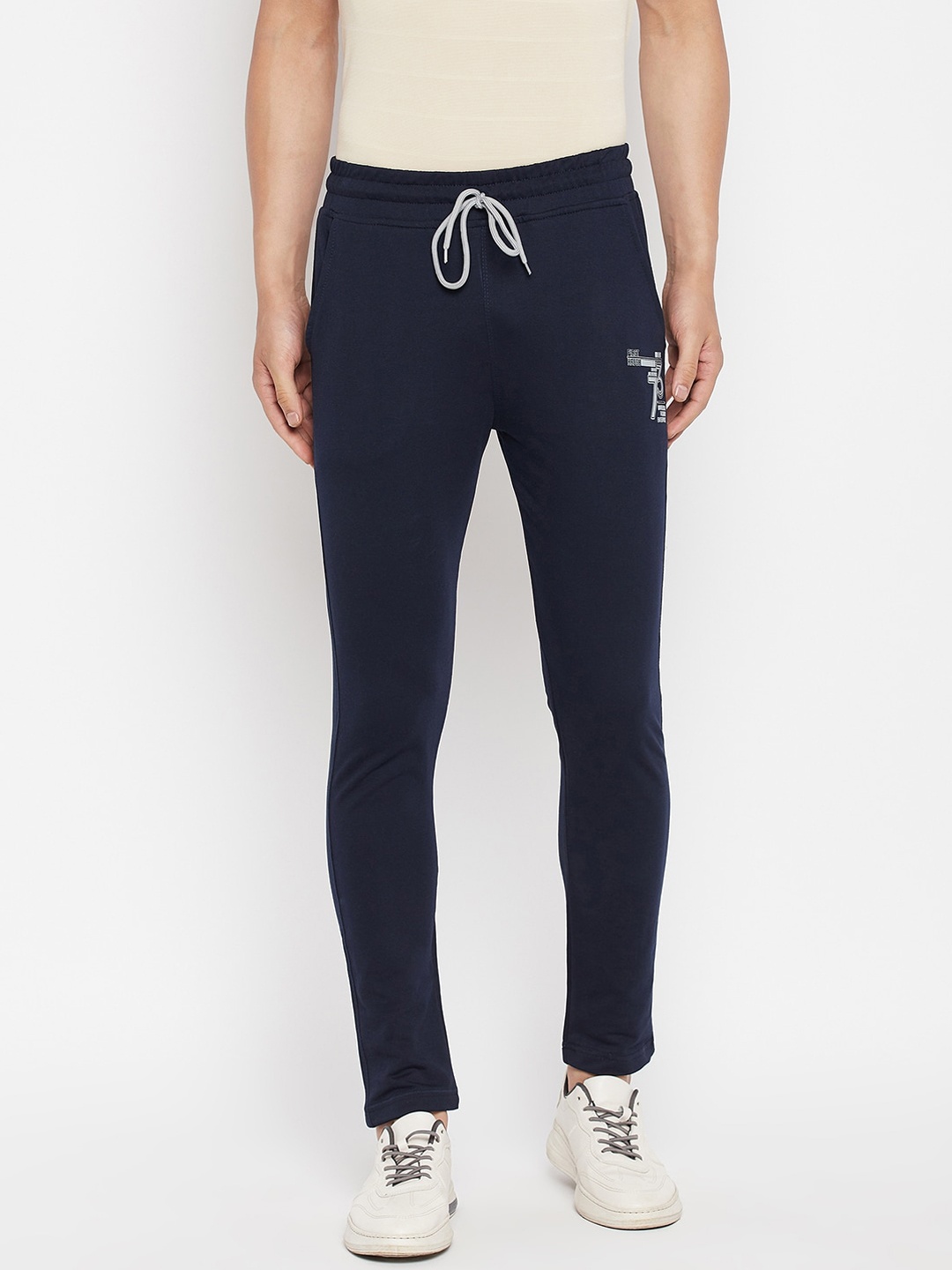 

FirstKrush Men Navy Blue Cotton Track Pants