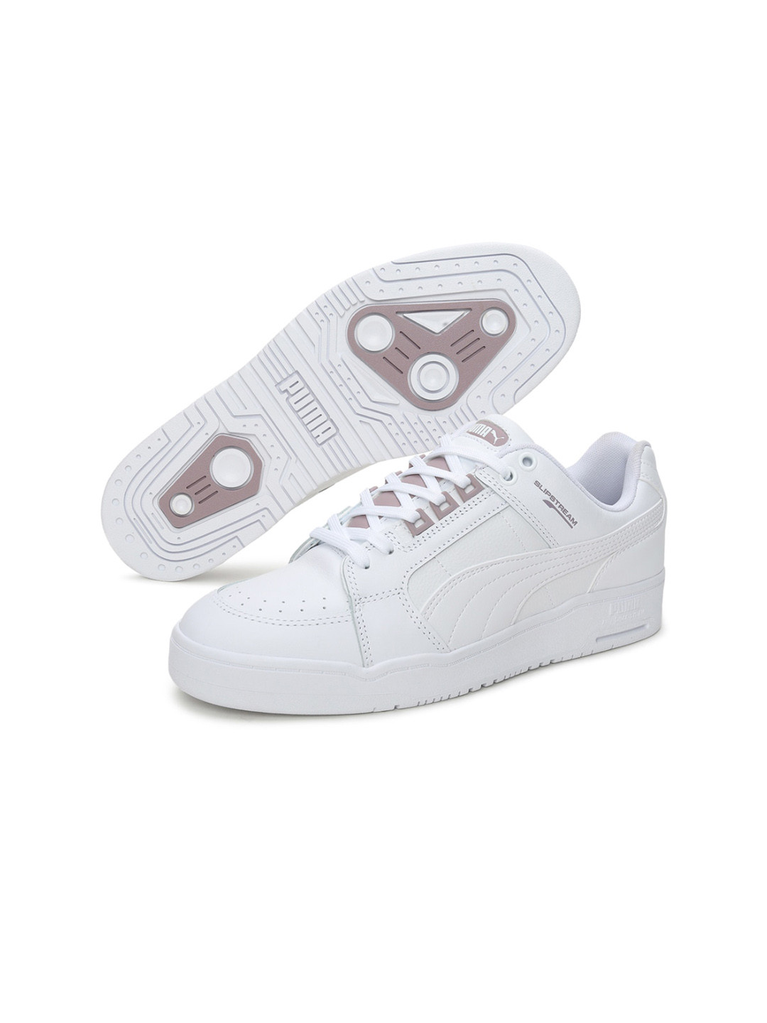 

Puma Unisex White Leather Sneakers