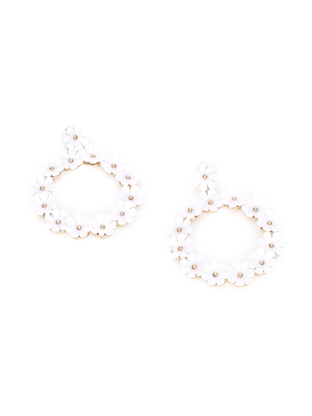 

FOREVER 21 Women White Contemporary Drop Earrings