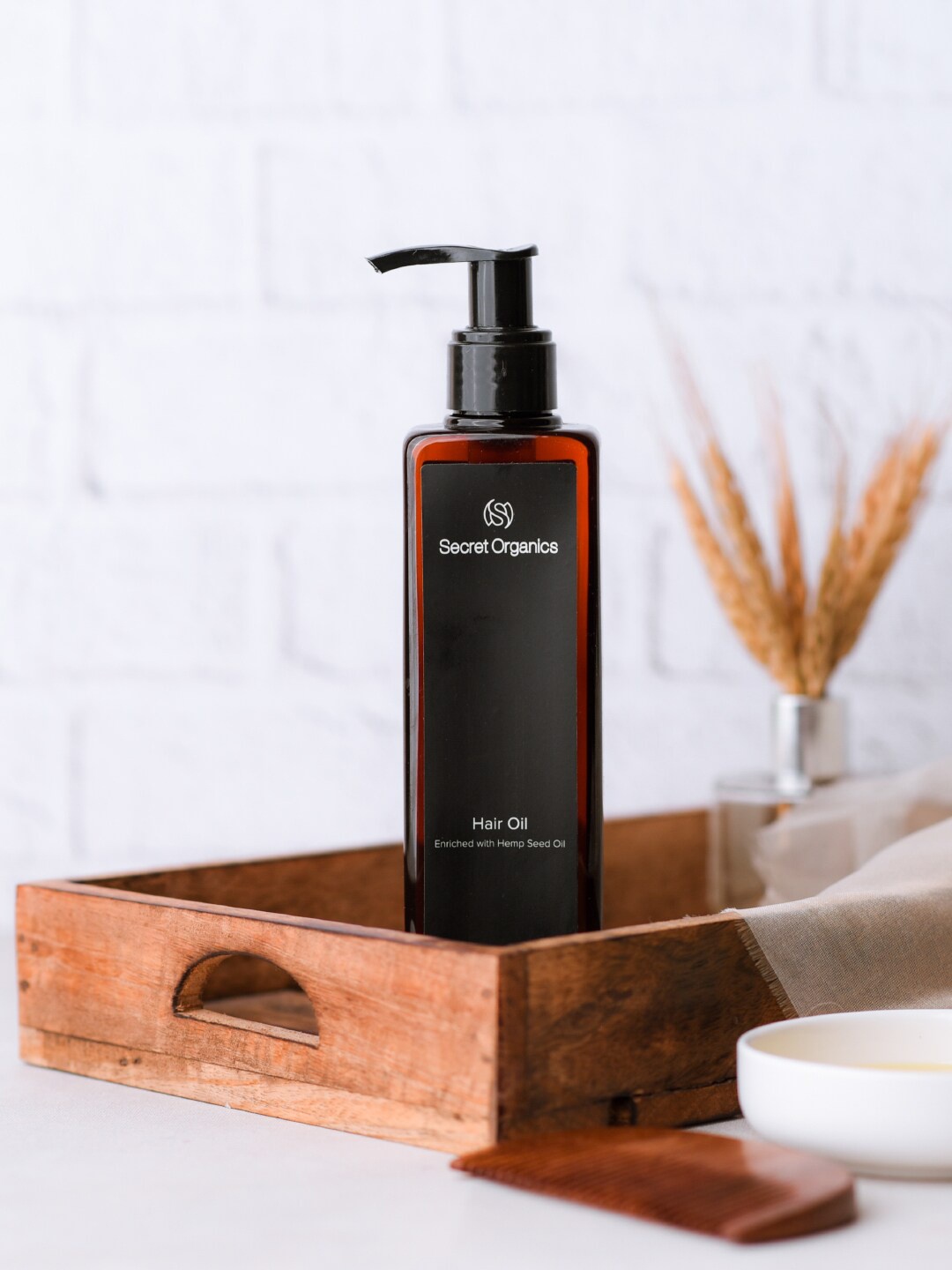 

Secret Organics Hair Oil with Hemp Seed Oil - 200 ml, Black