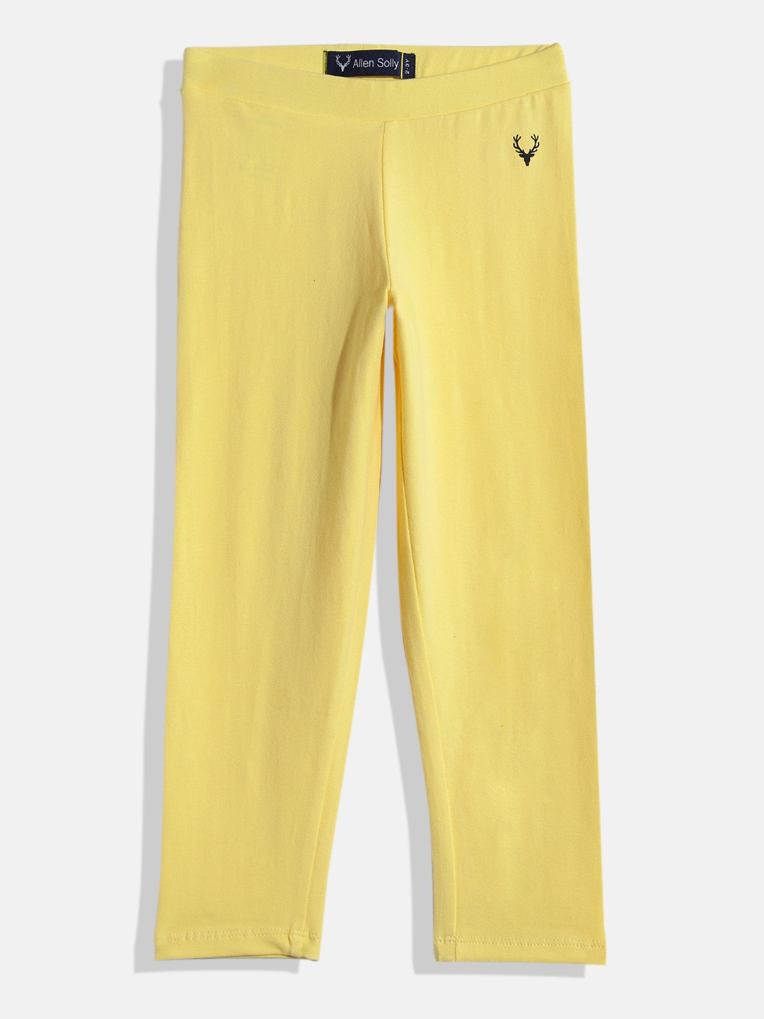 

Allen Solly Junior Girls Yellow Solid Ankle Length Leggings