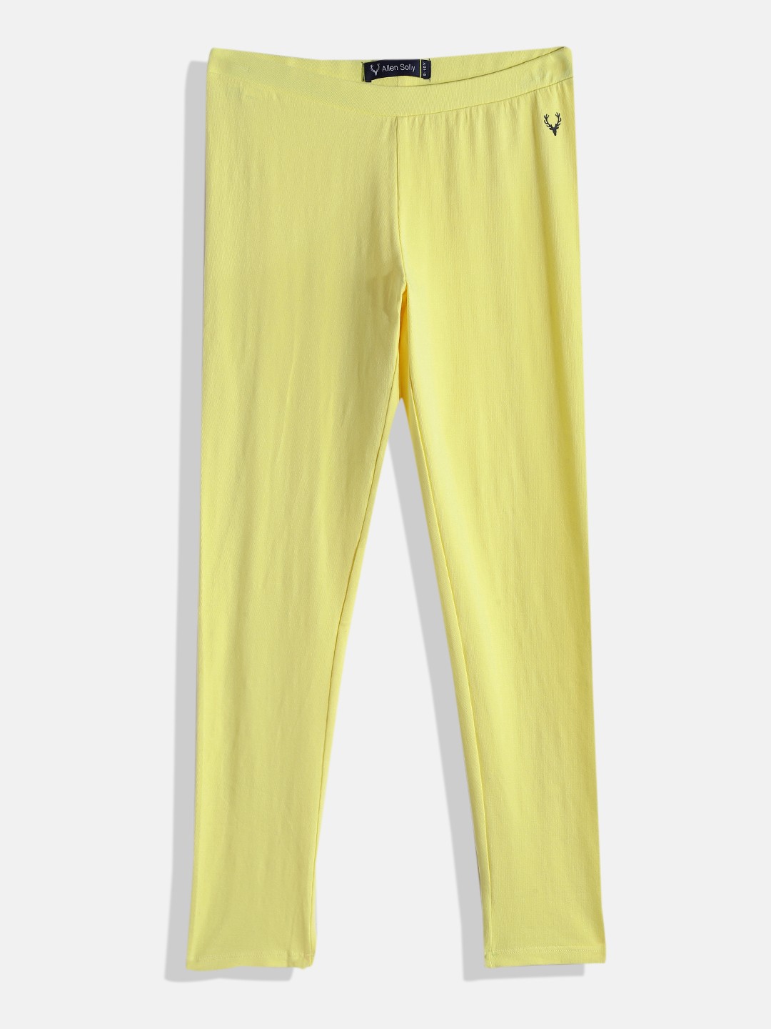 

Allen Solly Junior Girls Yellow Solid Ankle Length Leggings