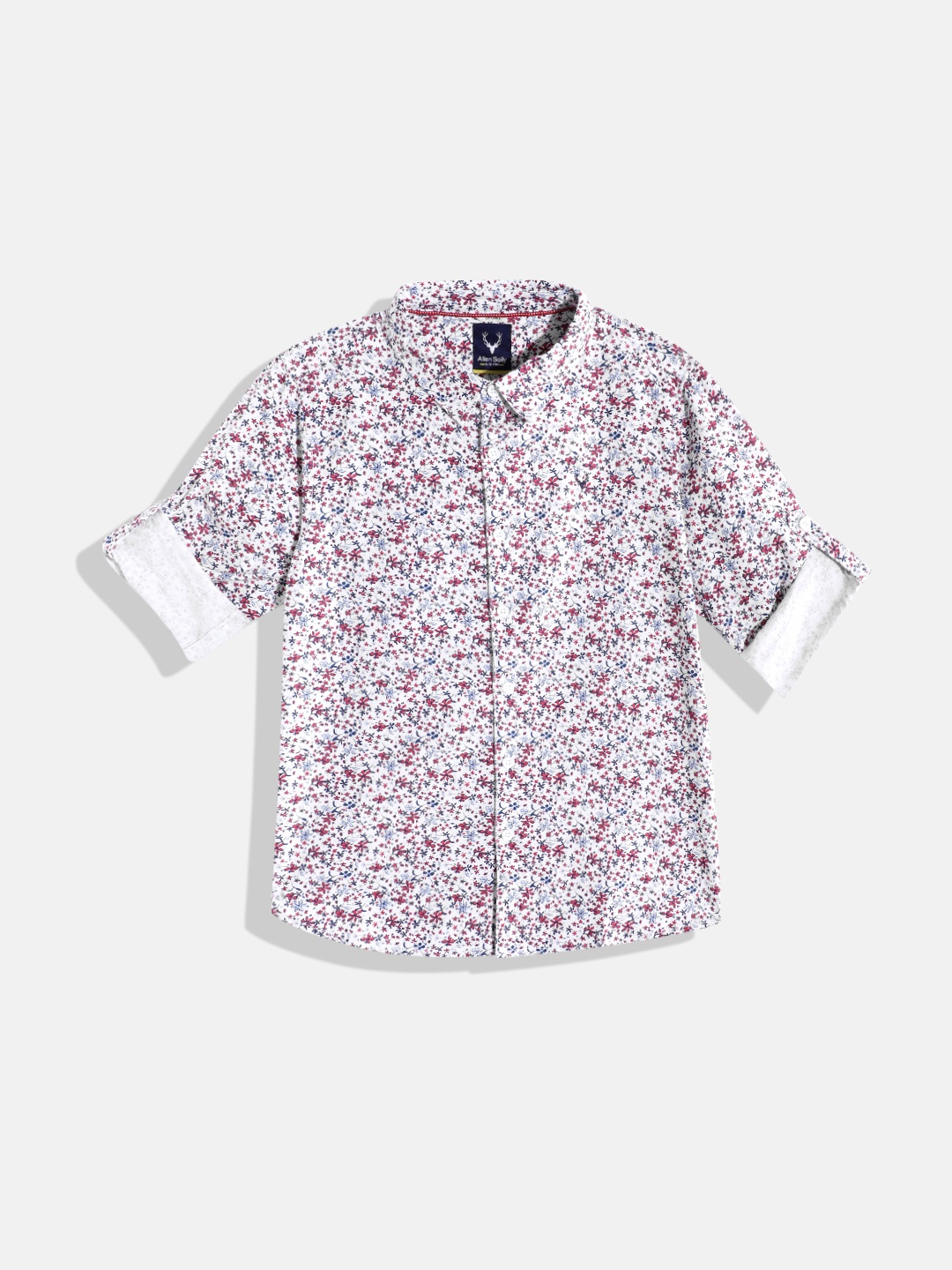 

Allen Solly Junior Boys Floral Printed Pure Cotton Sport Shirt, White