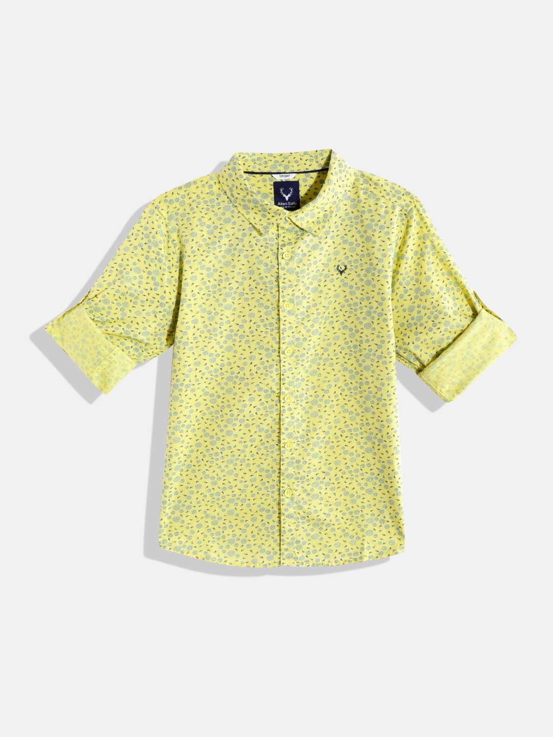 

Allen Solly Junior Boys Floral Printed Pure Cotton Casual Shirt, Yellow