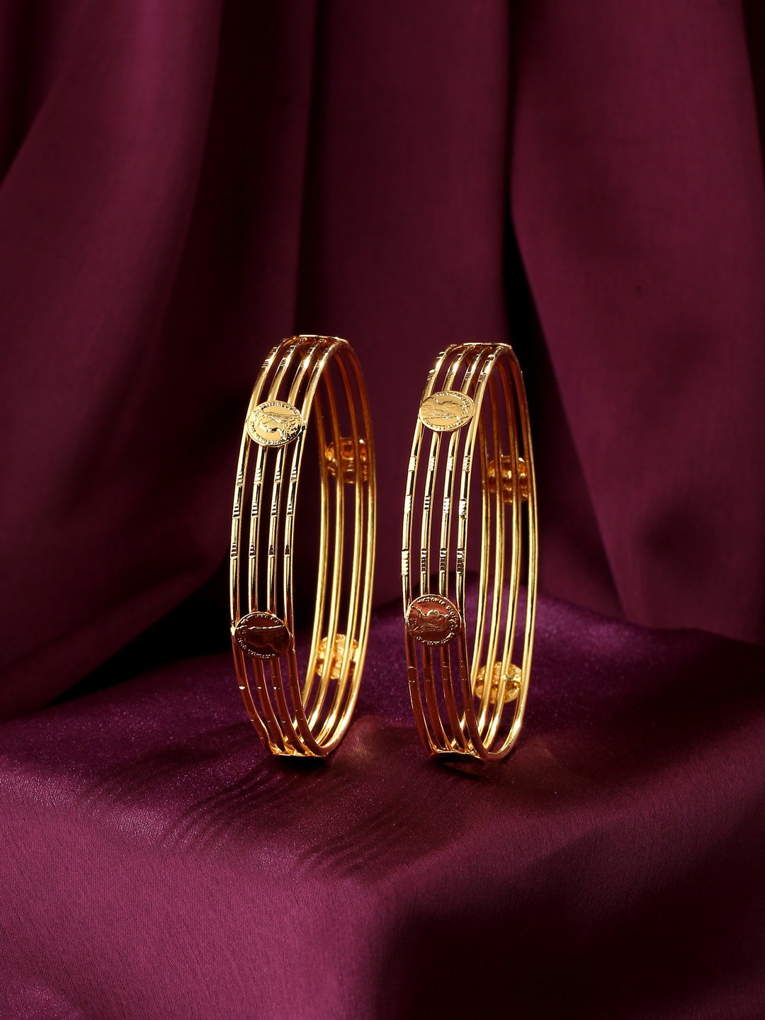 

VIRAASI Set Of 2 Gold-Plated Bangles