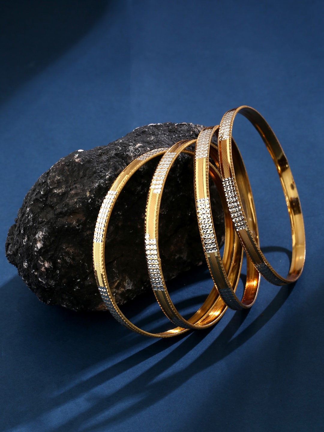 

VIRAASI Set Of 4 Gold-Plated Bangles