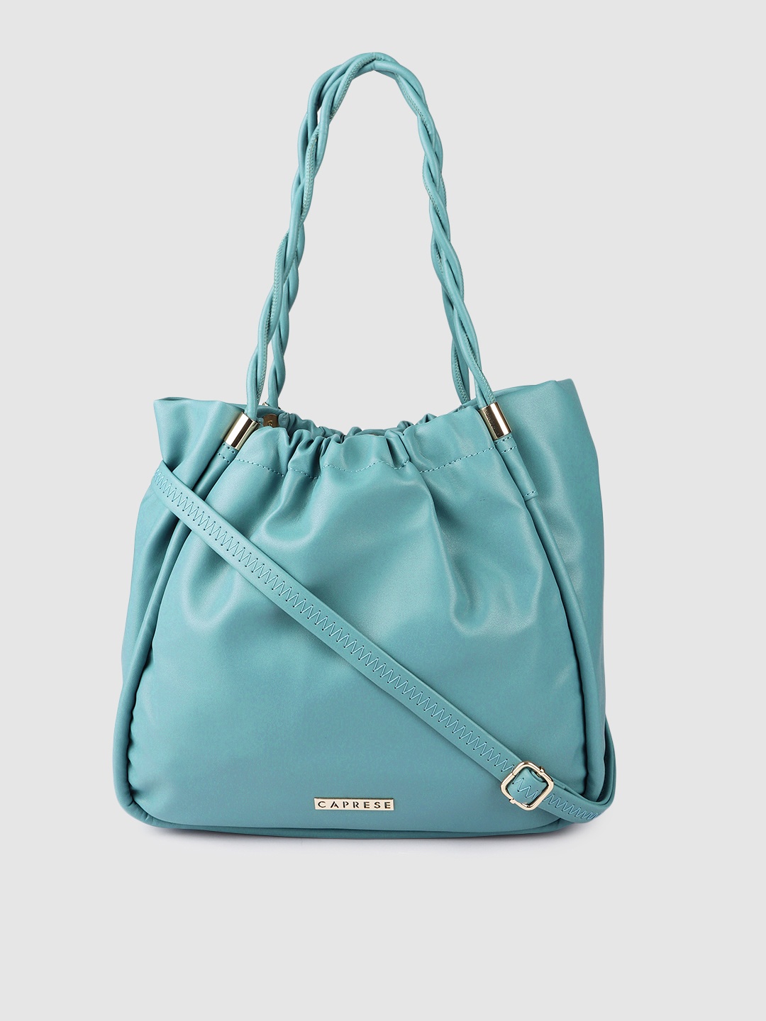 

Caprese Turquoise Blue Solid Shoulder Bag