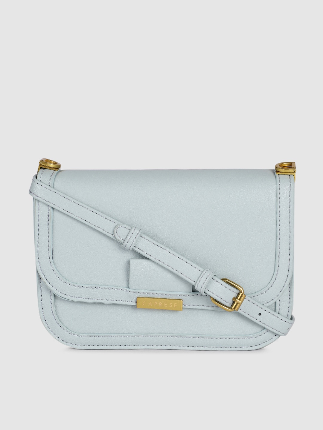 

Caprese Blue Solid Structured Sling Bag