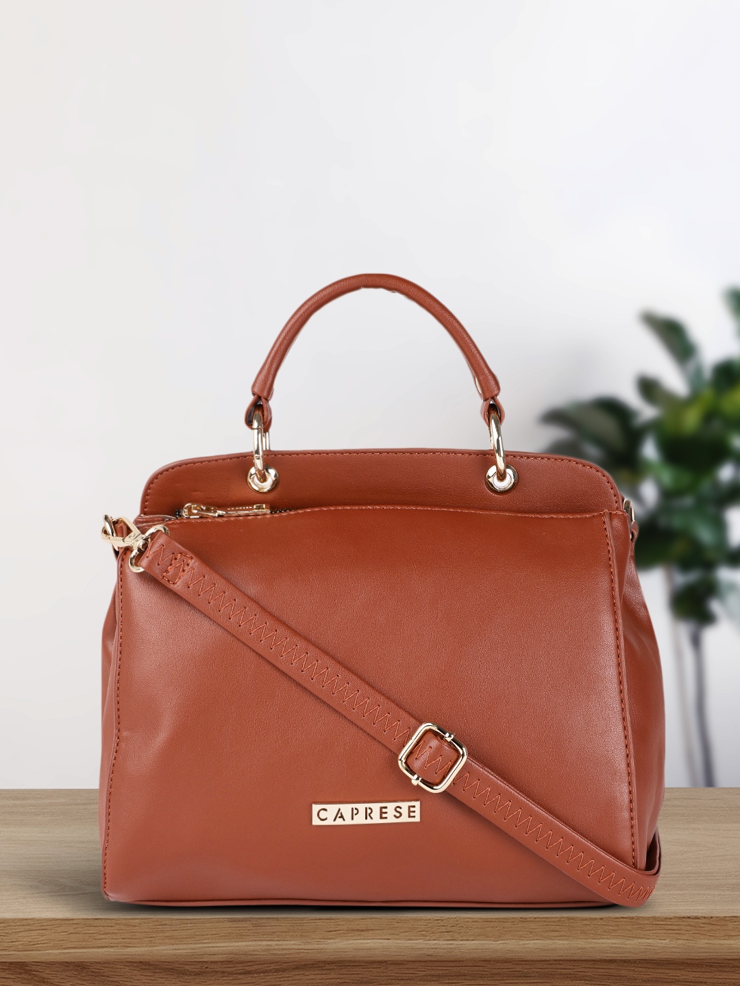 

Caprese Brown Structured Satchel