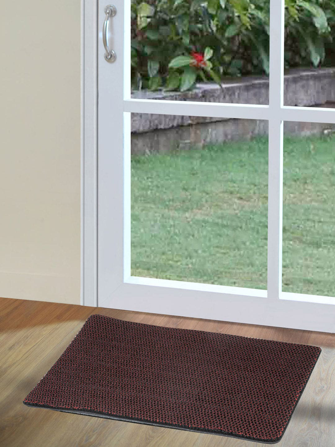

Athome by Nilkamal Red Solid Anti-Skid Doormat