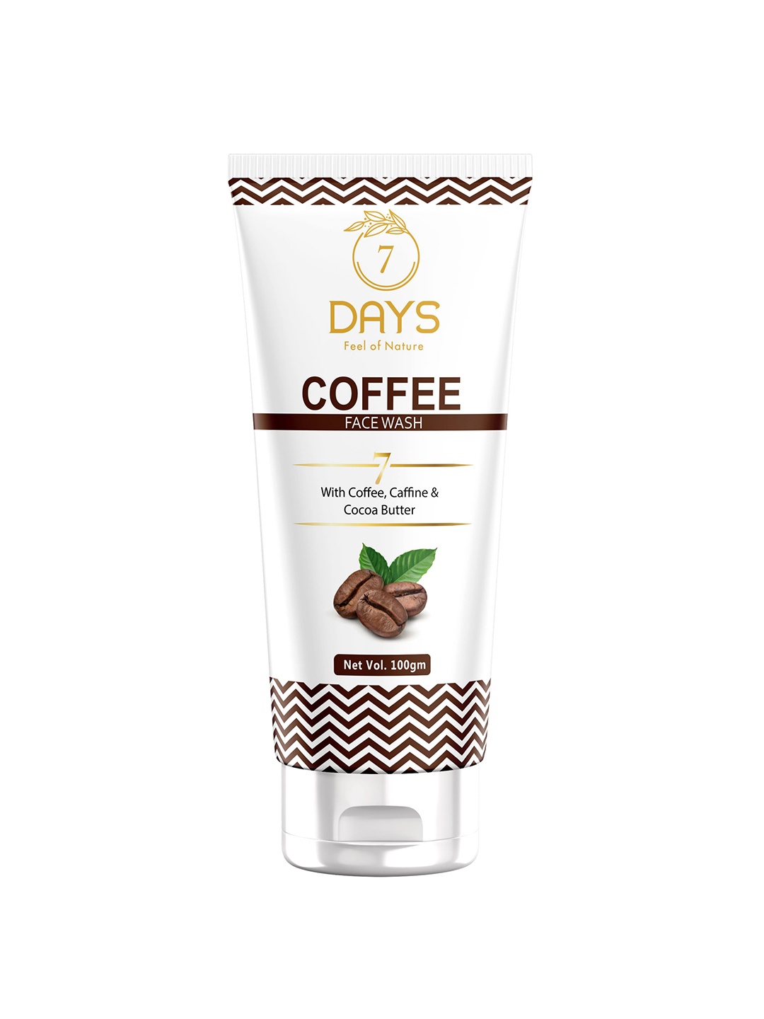 

7 DAYS Coffee Face Wash with Coffee, Caffeine & Cocoa Butter - 100 g, White