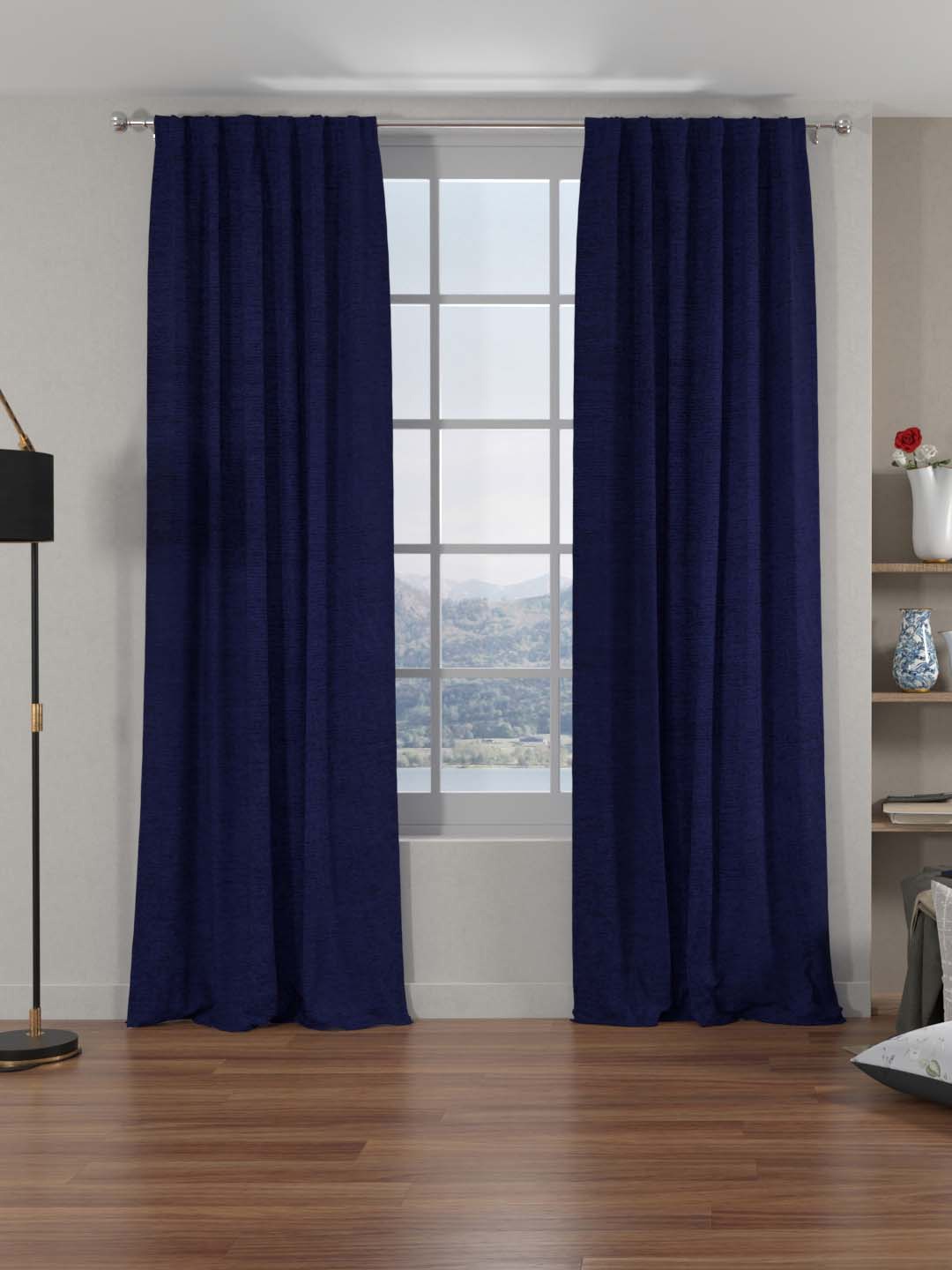 

Athome by Nilkamal Blue Set of 2 Door Curtain