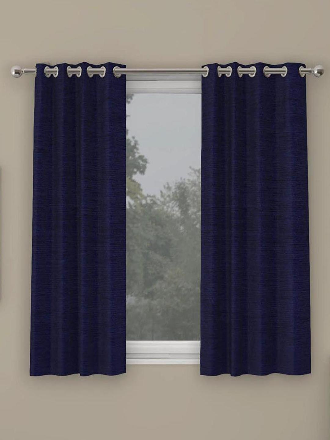 

Athome by Nilkamal Blue Set of 2 Window Curtain