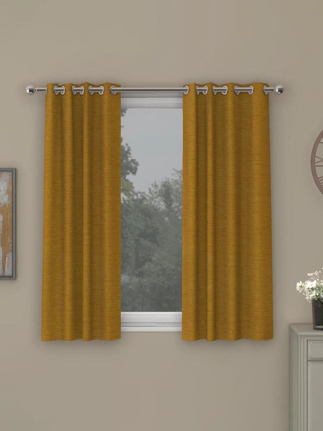

Athome by Nilkamal Mustard Set of 2 Window Curtain