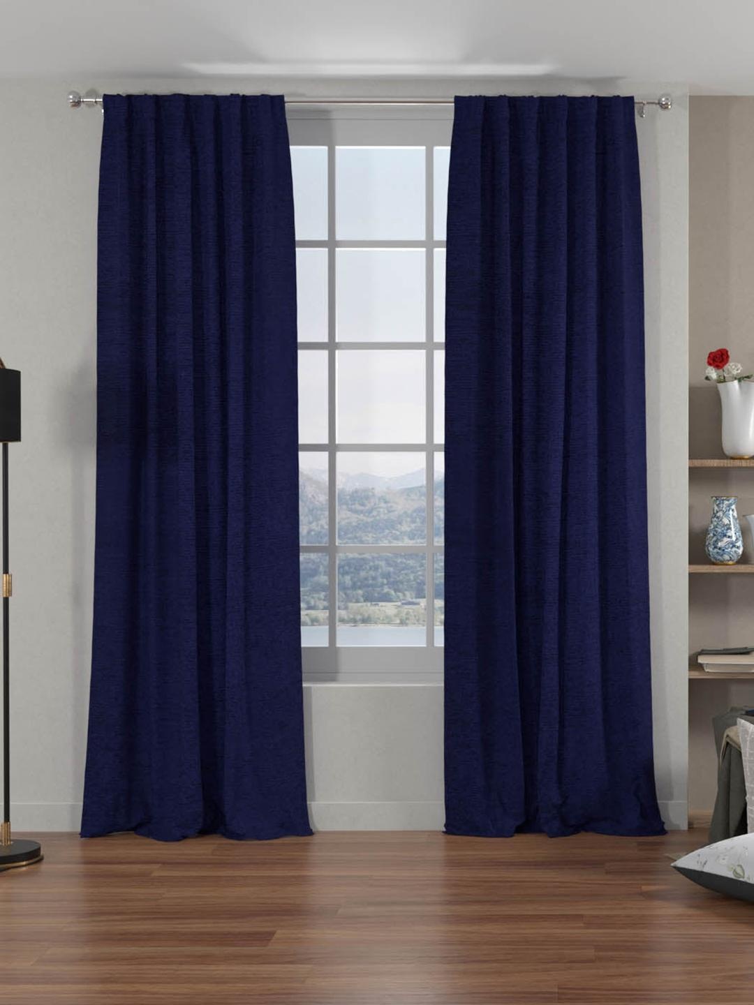 

Athome by Nilkamal Blue Set of 2 Door Curtain