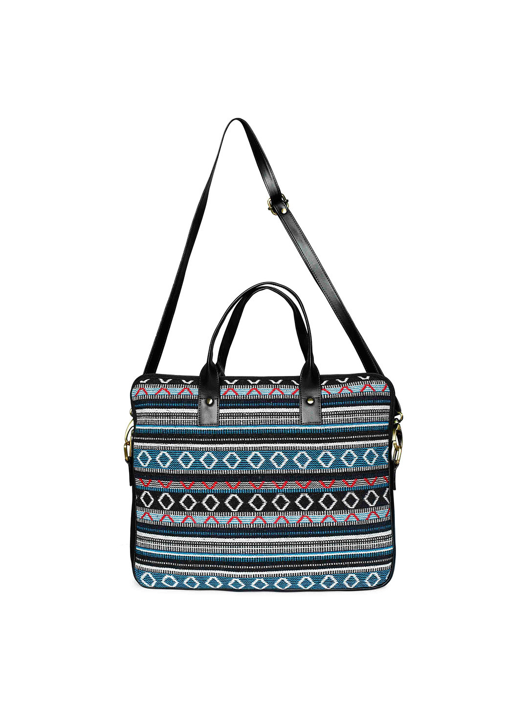 

The Purple Sack Women Blue & White Printed Laptop Bag