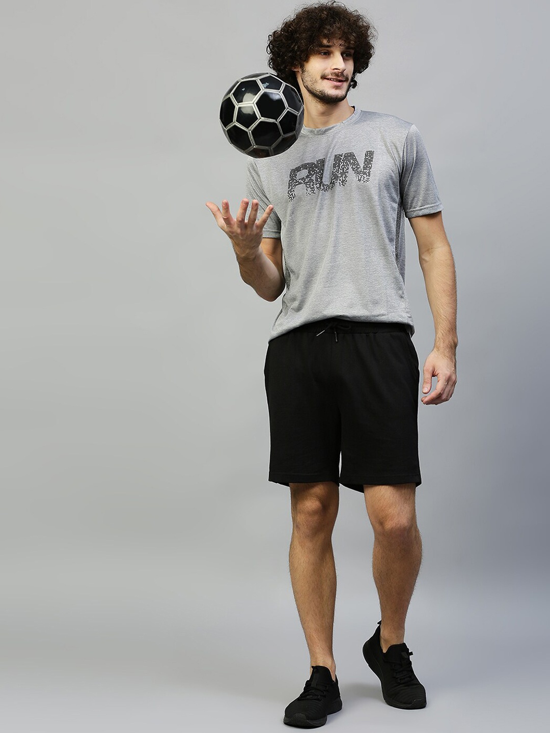 

Hubberholme Men Black Sports Shorts