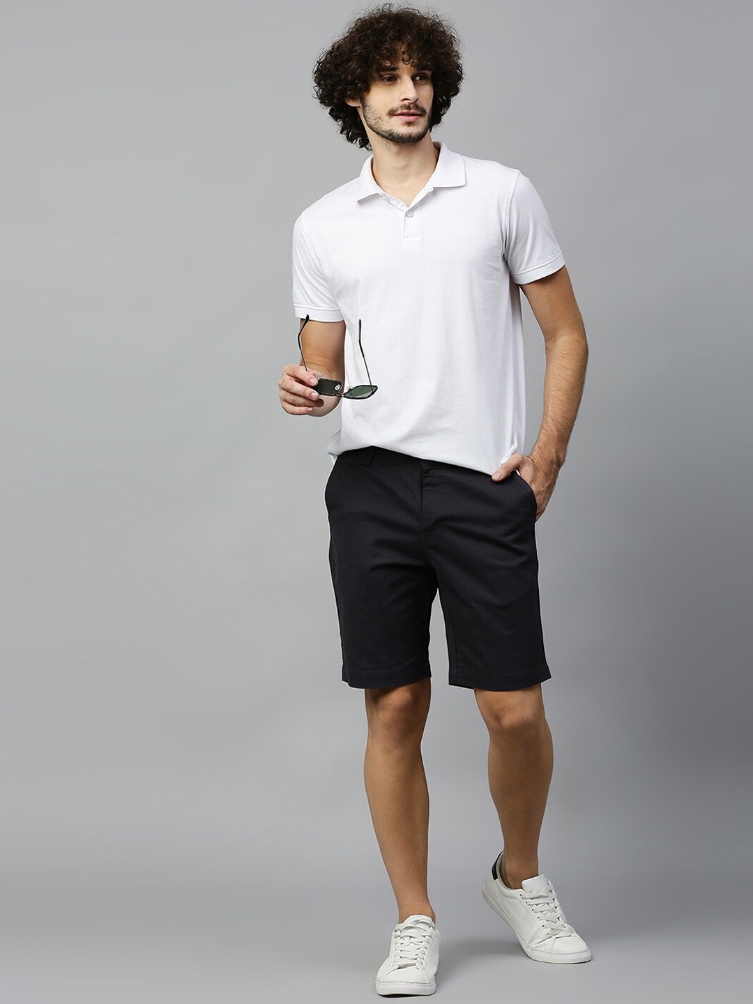 

Hubberholme Men Navy Blue Shorts