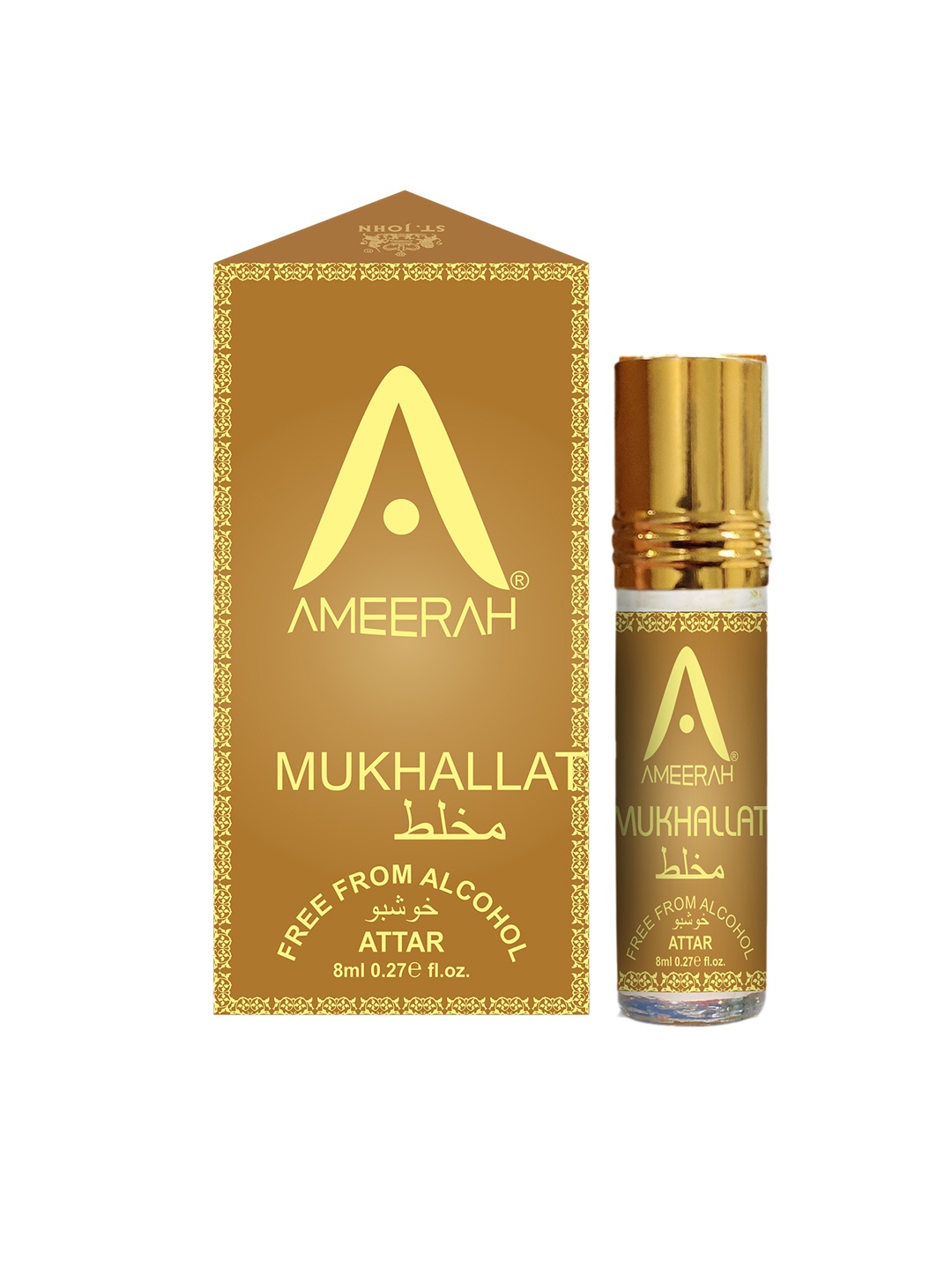 

St. John Ameerah Mukhallat Attar - 8 ml, Gold