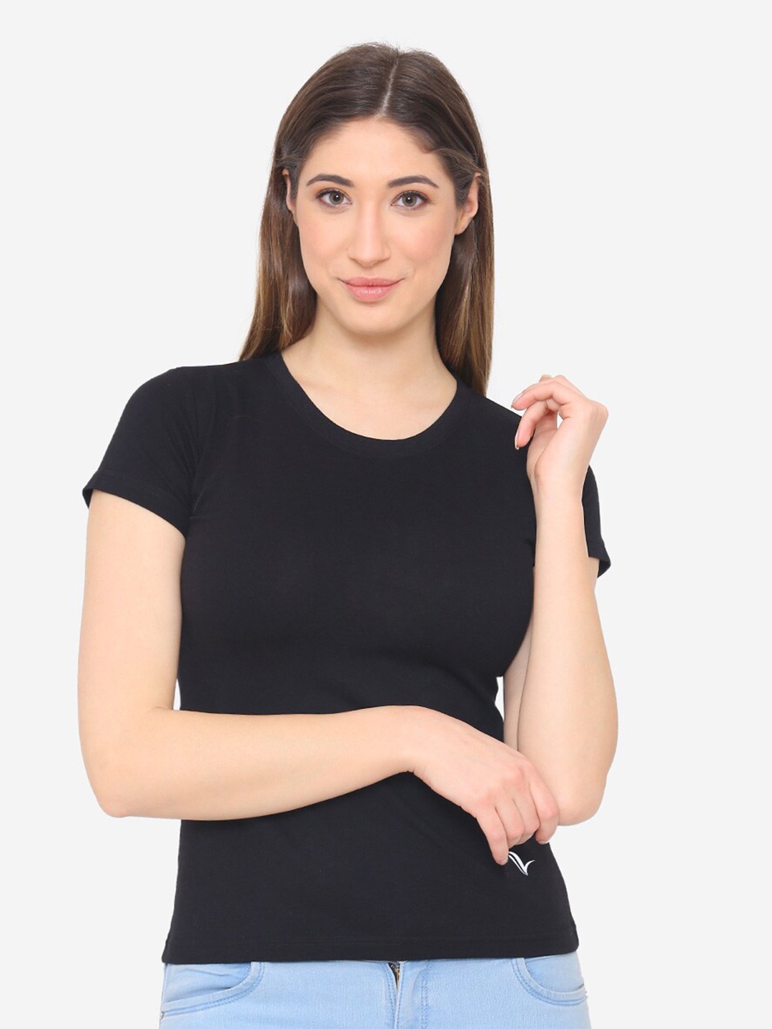 

Vami Women Black T-shirt