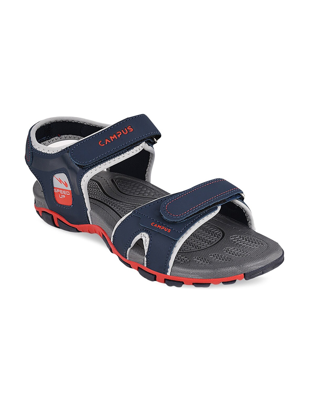 

Campus Men Navy Blue & Grey Sports Sandals