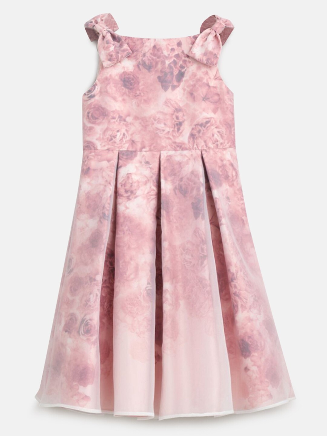 

Angel & Rocket Pink Floral A-Line Dress