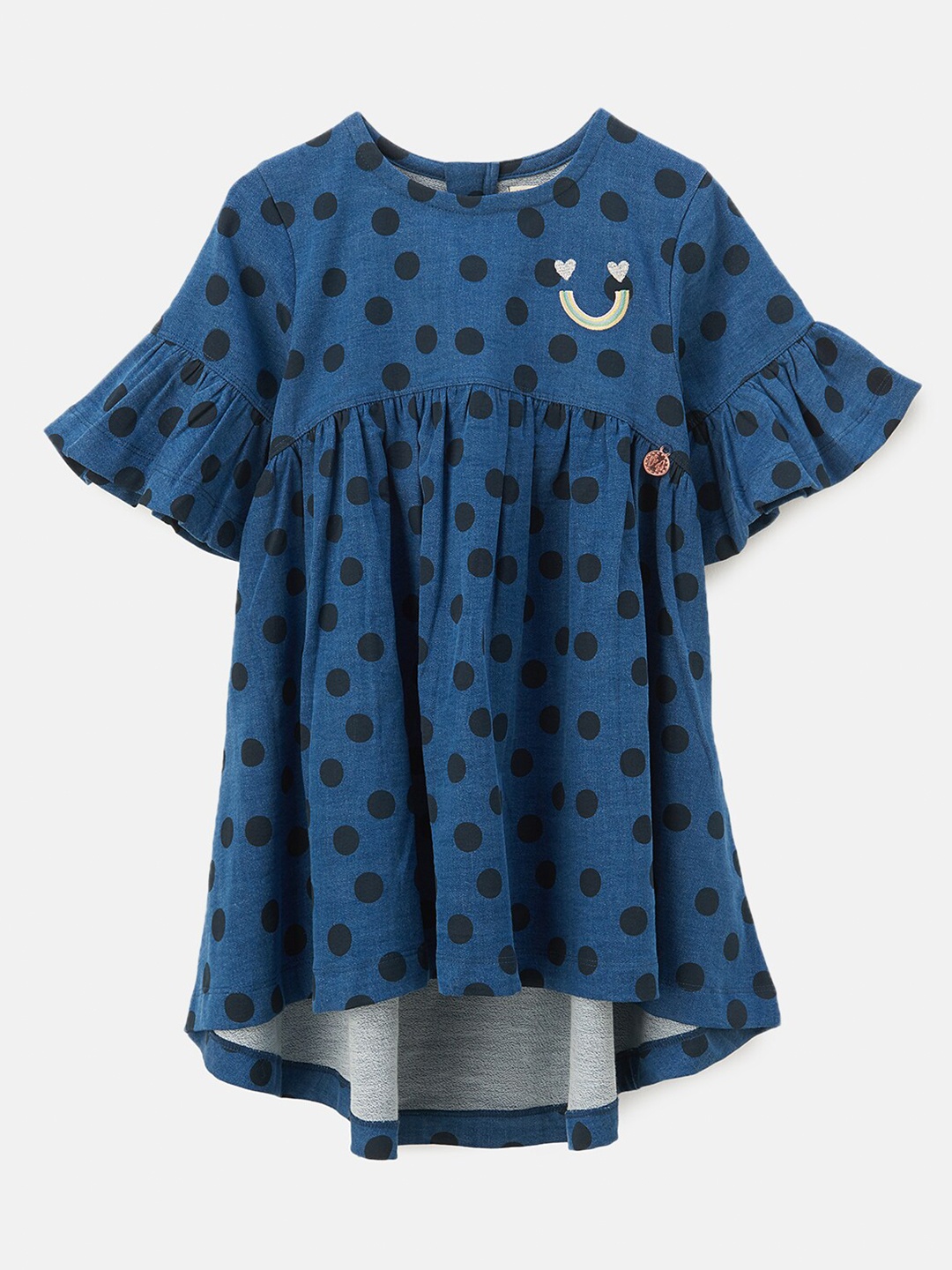 

Angel & Rocket Girls Blue Printed Empire Dress