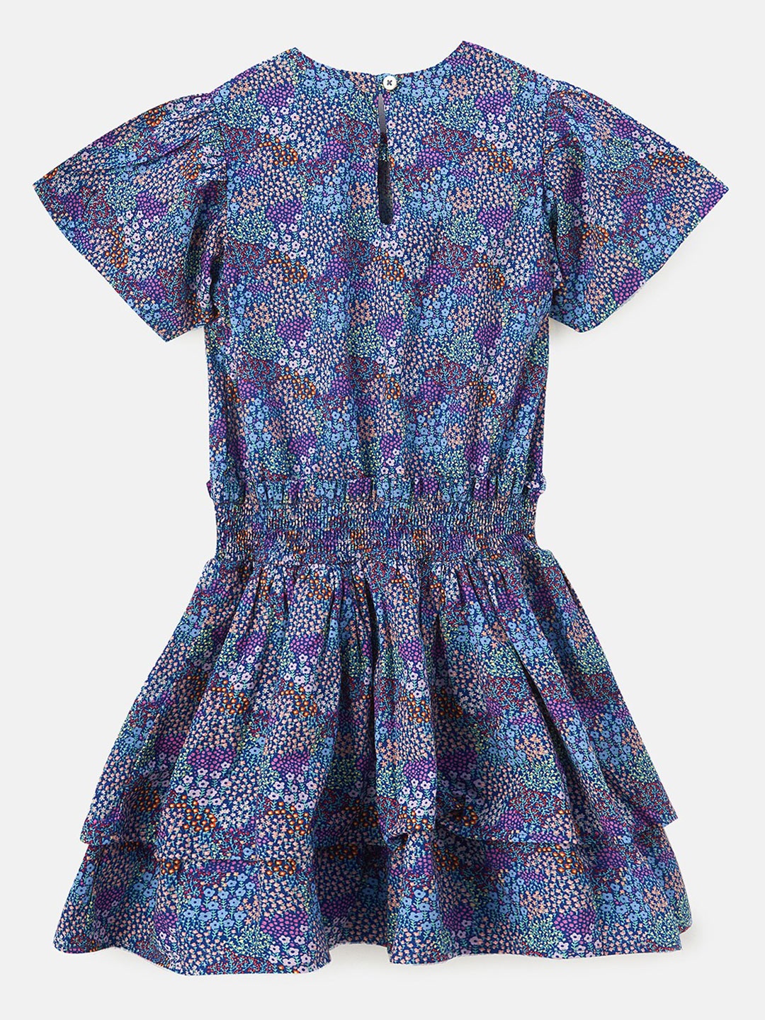 

Angel & Rocket Girls Multicoloured Floral Drop-Waist Dress, Multi