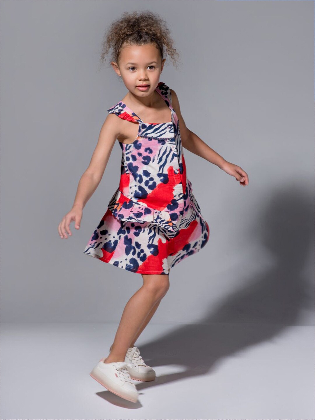 

Angel & Rocket Girls Multicoloured Floral A-Line Dress, Multi