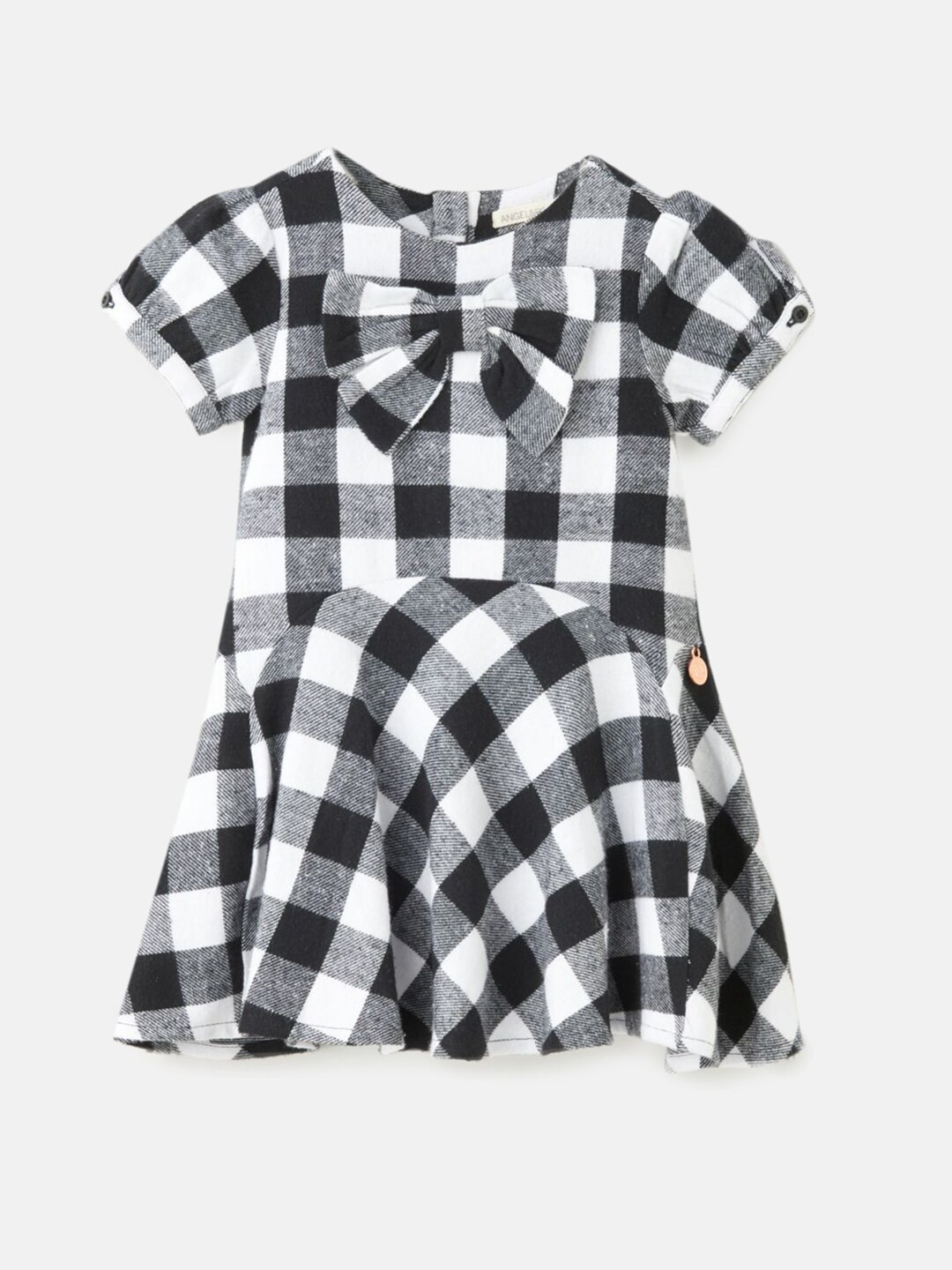 

Angel & Rocket Black Checked Cotton Dress