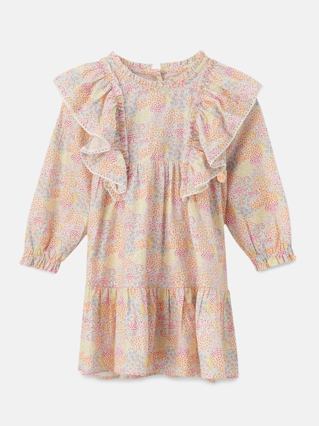 

Angel & Rocket Girls Multicoloured Floral A-Line Dress, Multi