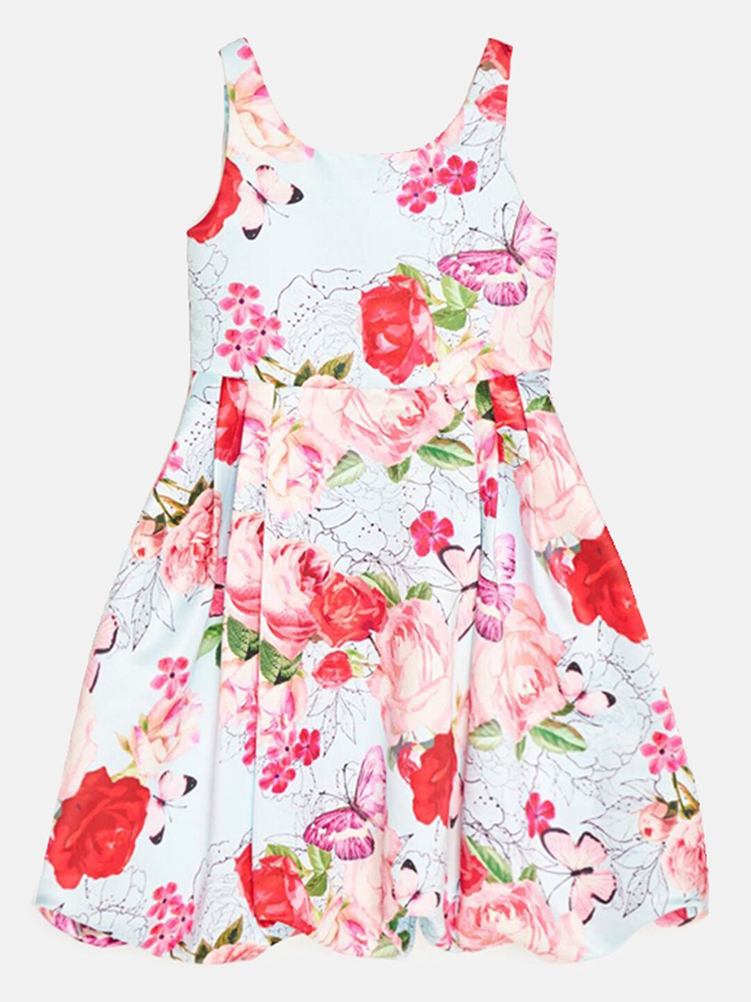 

Angel & Rocket Girls Blue & Red Floral Dress