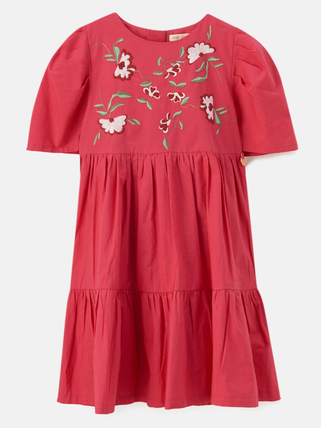 

Angel & Rocket Girls Red Floral Cotton Dress