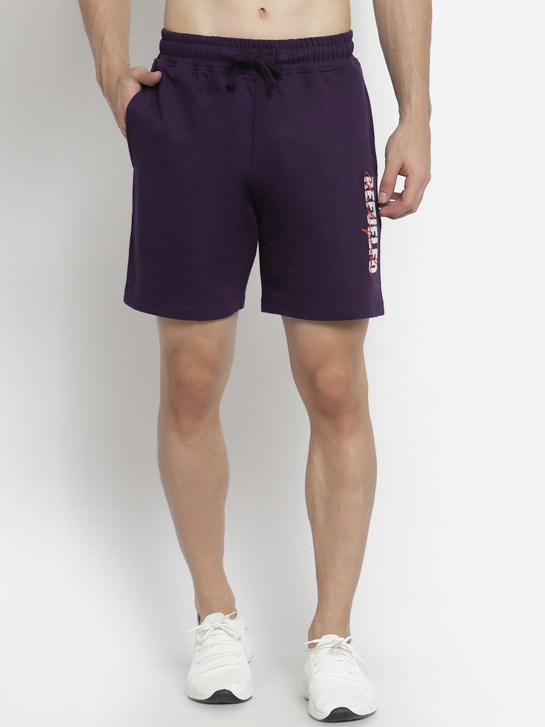 

Club York Men Blue Printed Sports Shorts