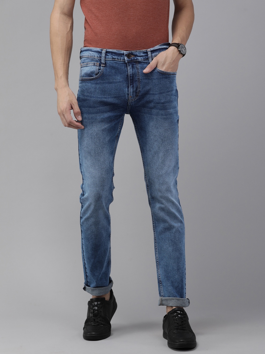 

Pepe Jeans Men Vapour Slim Fit Heavy Fade Jeans, Blue
