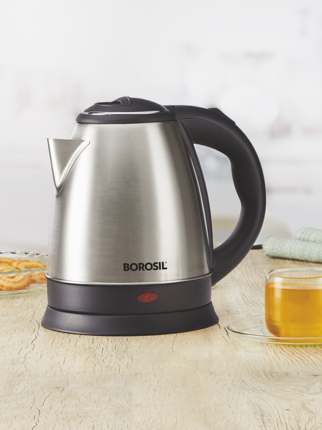 

BOROSIL Silver-Toned Rio Electric Kettle 1.5 L