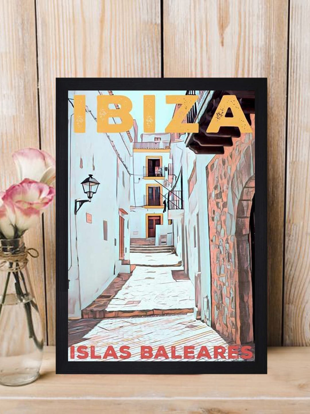 

Gallery99 Ibiza Islas Baleares Texture Paper Framed Wall Art, Multi