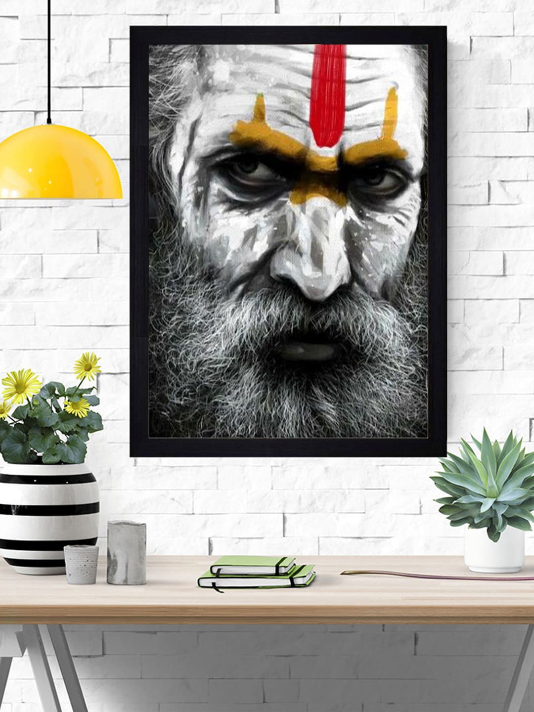 

Gallery99 Multicolored Aghori Face Framed Wall Art, Multi