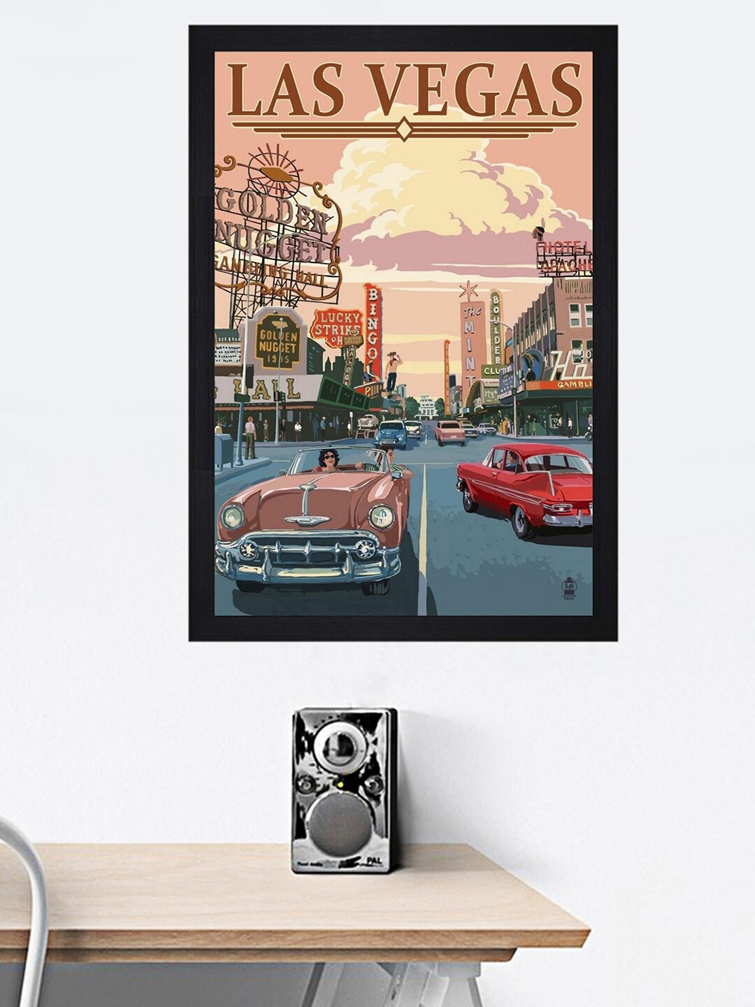 

Gallery99 Multi Las-Vegas Texture Paper Framed Wall Art